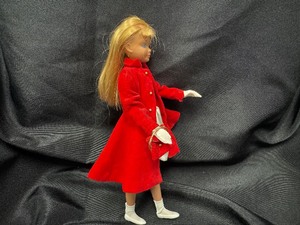 lot 165 image: Vintage Skipper Wearing Red Velvet Coat