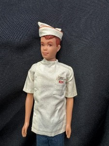 lot 174 image: Vintage Ken Barbie Wearing Ken Shirt and Jeans