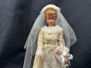 lot 175 image: Vintage Barbie Wearing Winter Wedding Outfit