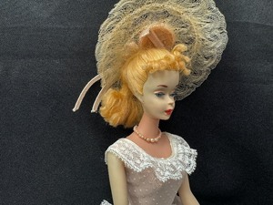 lot 191 image: Vintage Blonde Ponytail Barbie Wearing Plantation Belle Outfit