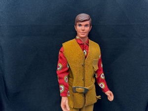 lot 230 image: Vintage Ken Doll Dressed in Suede Scene Outfit