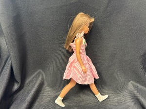 lot 249 image: Vintage Skipper Doll with Pink and White Sundress