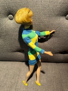 lot 216 image: Vintage Midge Barbie Mod Stripped Dress