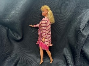 lot 277 image: Vintage Barbie Wearing Dancing Stripes Outfit Bendable Legs