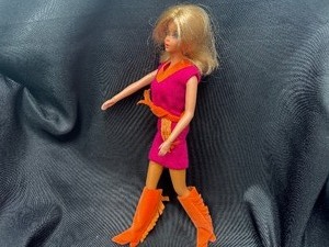lot 278 image: Twist and Turn Barbie Wearing Fringe Benefits Outfit Bendable Legs