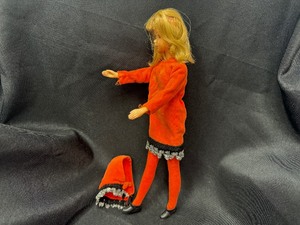 lot 393 image: Vintage Francie Doll Wearing Orange Cozy Velour Outfit