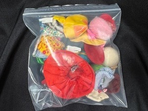 lot 400 image: Vintage Lot of Barbie Hats and Gloves
