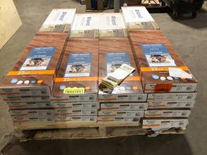 18 Boxes of Lifeproof Trail Oak 22 MIL x 8.7 in. W x 48 in. L Click Lock Waterproof Luxury Vinyl Plank Flooring (20.1 sqftcase)  Customer Returns See Pictures