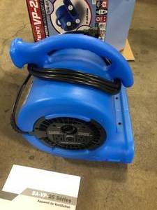B-Air 14 HP Air Mover Blower Fan for Water Damage Restoration Carpet Dryer Floor Home and Plumbing Use in Blue  Customer Returns See Pictures