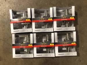 Lot of Defiant Tonebridge Satin Nickel HallCloset Door Lever with Square Rose  Customer Returns See Pictures