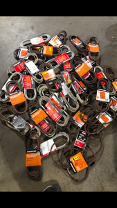 Lot of Assorted Deck Belt  Various Sizes and Conditions  Customer Returns See Pictures