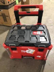 Milwaukee PACKOUT 22 in. Rolling Modular Tool Box Customer Returns See Pictures