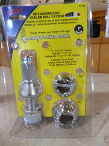 Valley Interchangeable Trailer Ball System