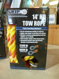 Grip 14 Heavy Duty Tow Rope with Hooks