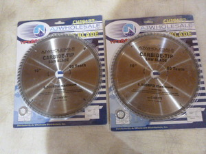 2 AJ Wholesale Carbide-Tip Saw Blades