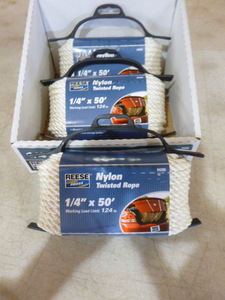 3 Spools of Reese Nylon Twisted Rope
