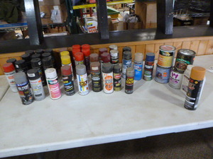 Lot of Spray Paint, Enamel Sprays and More