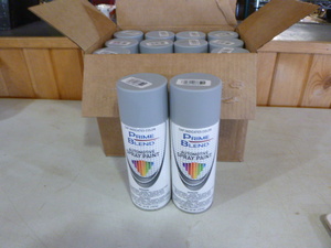 12 Cans of Prime Blend Automotive Spray Paint