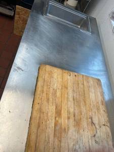 6.5 SS Prep Table with One Drawer and Stainless Steel Shelf