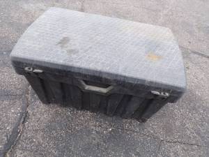 Large Storage Tote with Hinge Lid