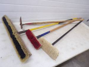 Brooms and Garden Hoe
