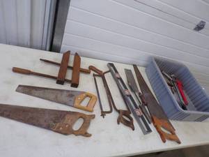 Assorted Tools and Bin