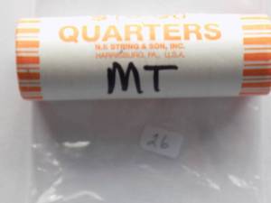 2007-D Original Montana State quarter bank roll  $10