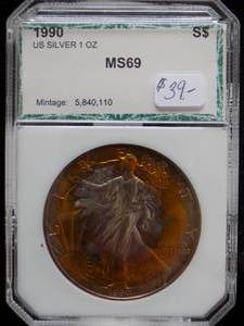 1990 Silver American Eagle  $1