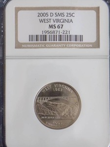 2005-D West Virginia quarter  MS67