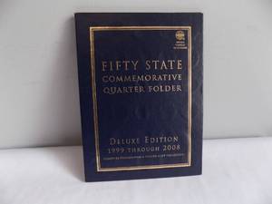 Whitman 50 State commemorative quarter folder, Deluxe edition  83 coins