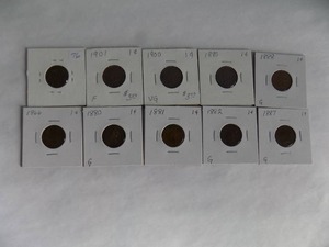 10- Indian Head pennies