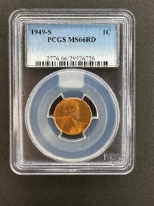 1949-S one cent PCGS - MS66RD