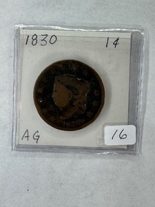 1830 Circulated large cent
