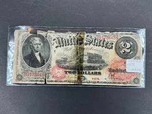 1875 series 1875 $2 bill - Very Scarce