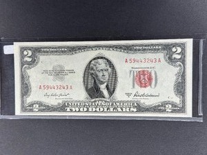 $2 Red seal  1953-A  Crisp and New