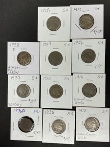 11- Buffalo Nickels