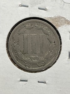 1868 Three cent coin