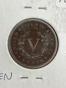 1884 V Nickel