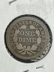 1845 Seated Dime