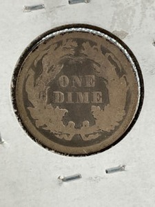 1871 Seated Dime