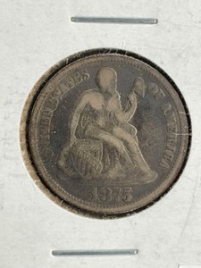 1875 Seated Dime