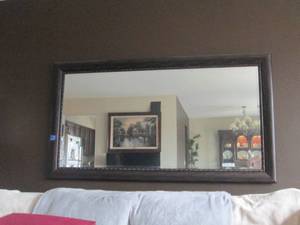Beveled Edge Large Wall Mirror