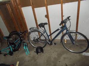 Two Bikes and Bike Tires (Non-Working)