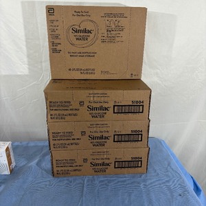 MSRP $500  4 Cases (48 bottles each case) NEW Abbott 51004 2 fl oz. Similac Ready-To-Feed Supplement Feed 10% Glucose Water - Expiration 624