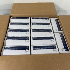 1 Case (1200 each) NEW Halyard 69805 100-Pack Single-Use Non-Sterile Spunbond Bouffant Cap - Size L Blue (open box)