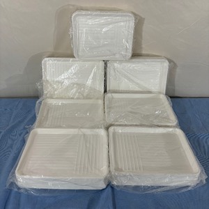 Lot of 7 Packages (250 each per package) NEW ECOsply Biodegradable Disposable Mayo Stand Instrument Trays -Food-grade, moisture-resistant trays are stiff enough to use on their own -Shallow-ribbed design&nbspreduces instrument rolling