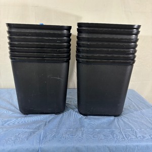 Lot of 14 Rubbermaid 2543 Fire-Resistant Self-Extinguishing Indoor Containment Garbage Trash Waste Basket - In Great Condition