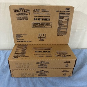 3 Cases (24 each per case) NEW Hormel 23061 4 fl oz. Thick &amp Easy Hydrolyte Thickened Water with a Hint of Lemon - Expiration 1023