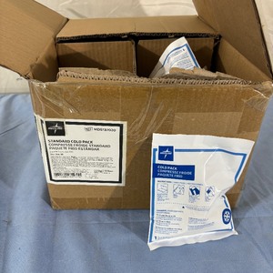 1 Case (50 each) NEW Medline MDS137020 5 x 6 Single-Use Standard Instant Cold Pack (open box)