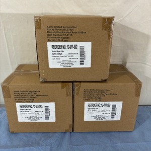 3 Cases (60 each per case) Acme United Corporation 12-011-002 10-Pack Alcohol Antiseptic Pads Wipes - Expiration 1123